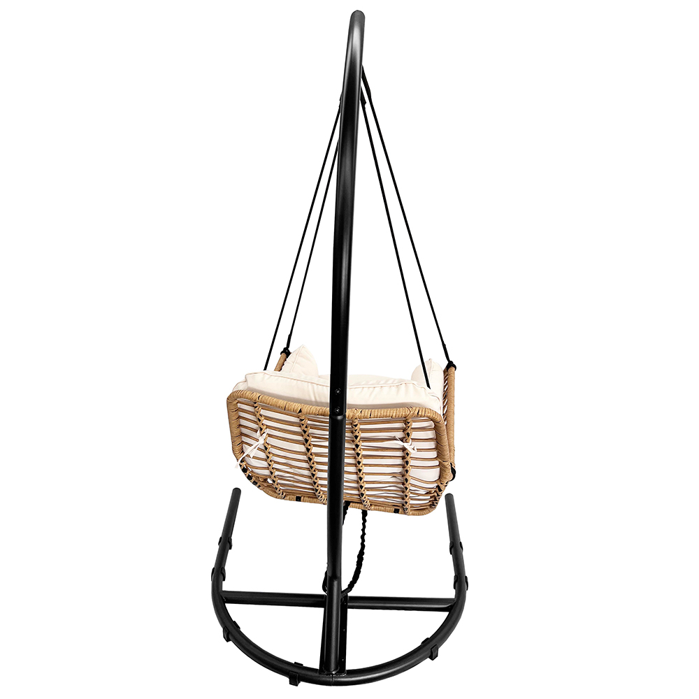 Závěsné zahradní křeslo ERICA + béžové polstrování v ceně