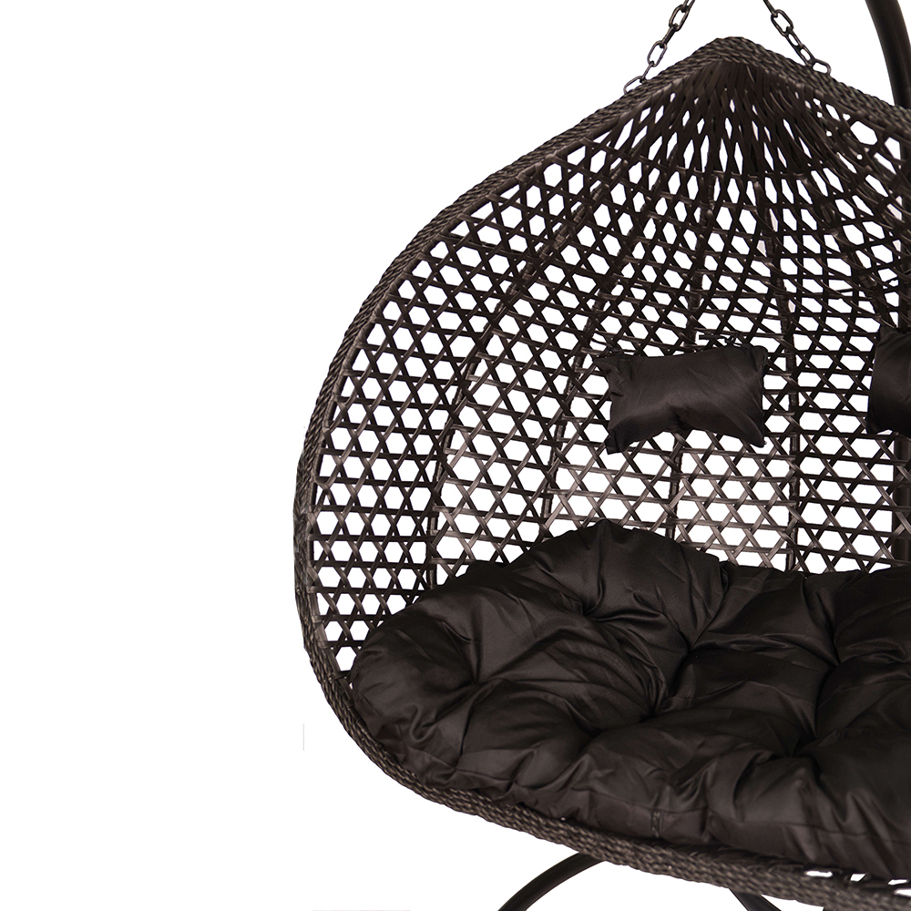 Závěsné zahradní křeslo ARUBA + černé polstrování v ceně