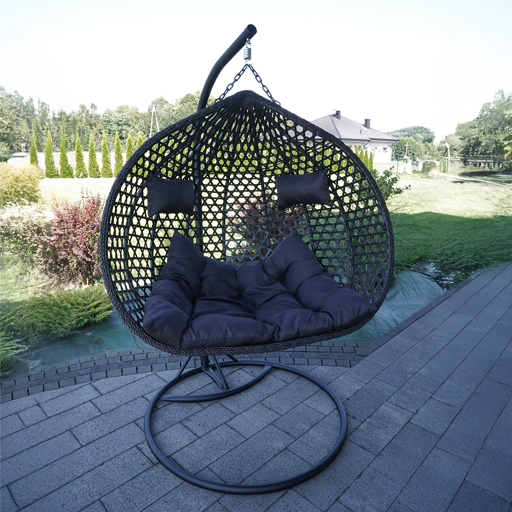 Závěsné zahradní křeslo ARUBA + černé polstrování v ceně