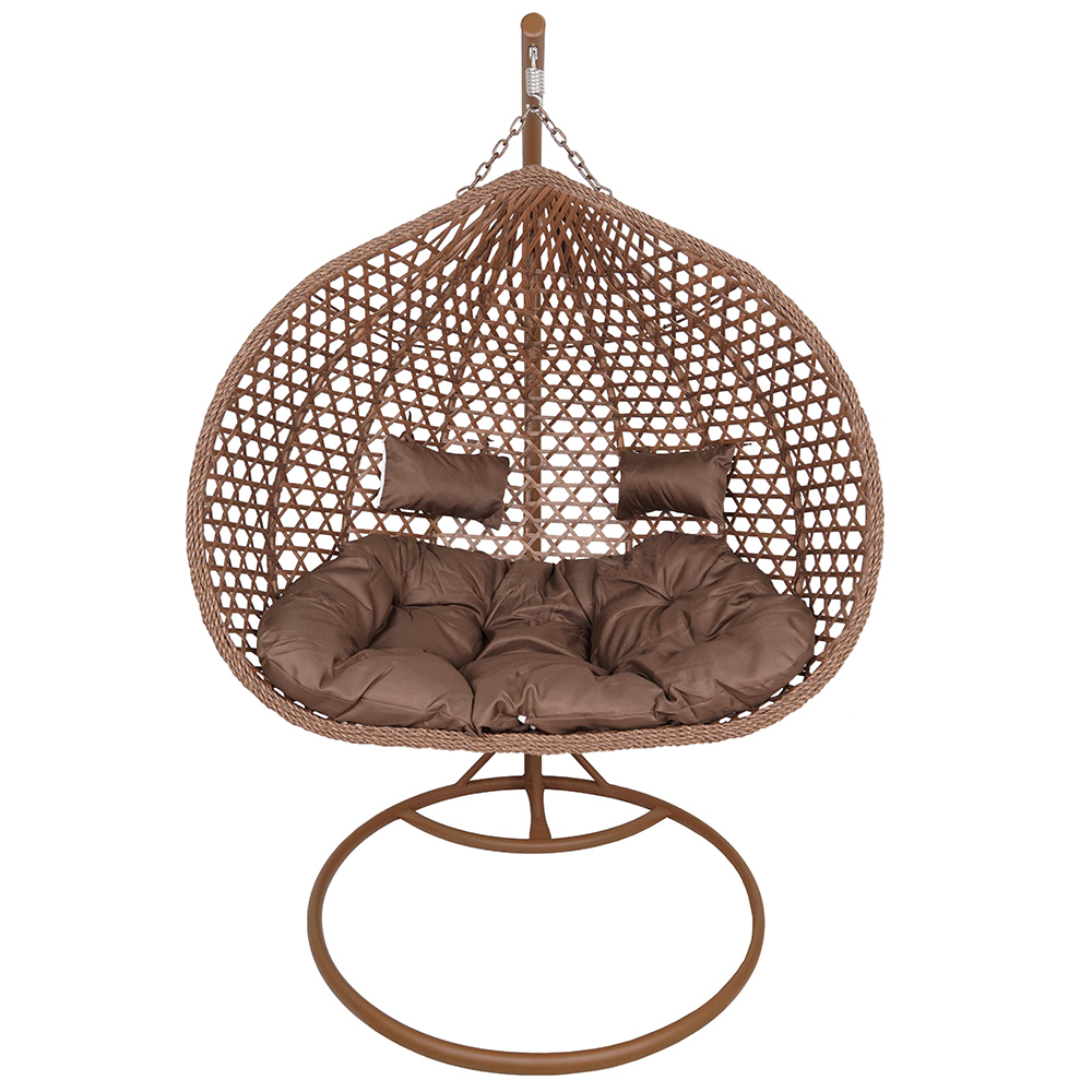 Závěsné zahradní křeslo ARUBA + hnědé polstrování v ceně