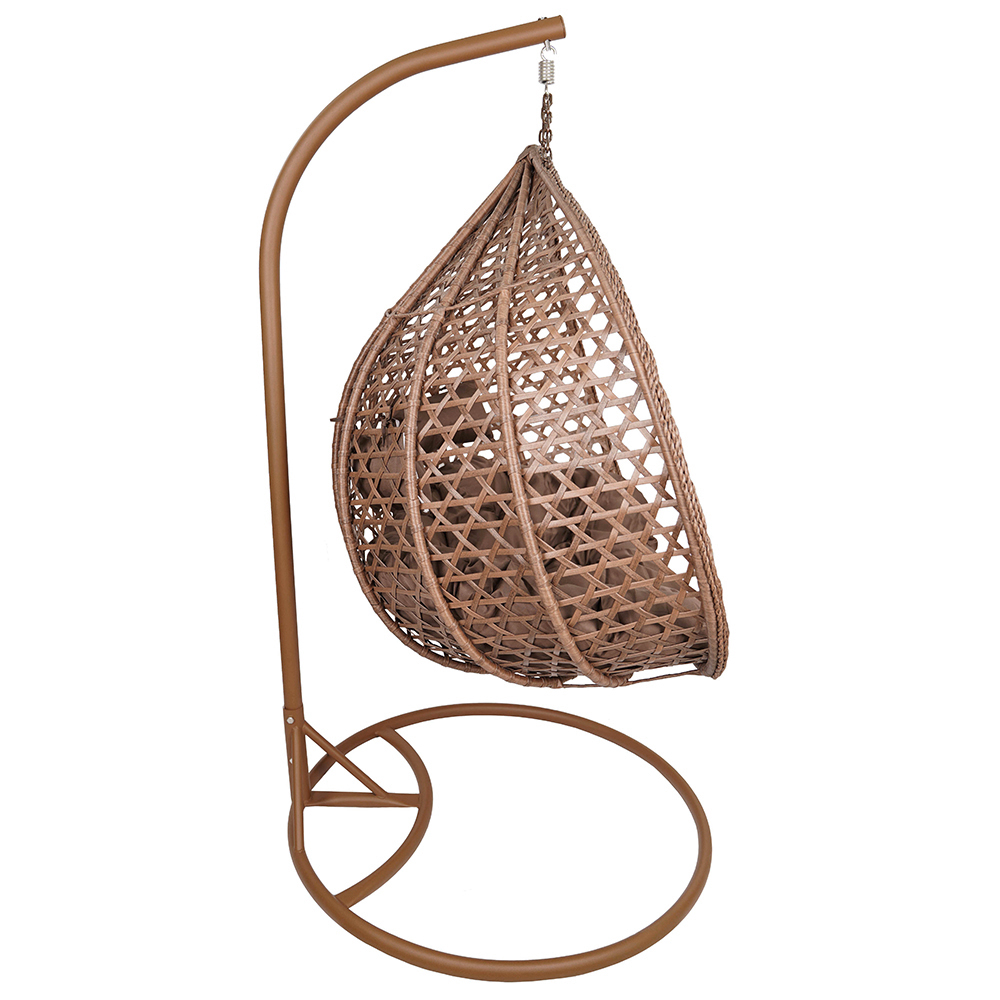 Závěsné zahradní křeslo ARUBA + hnědé polstrování v ceně