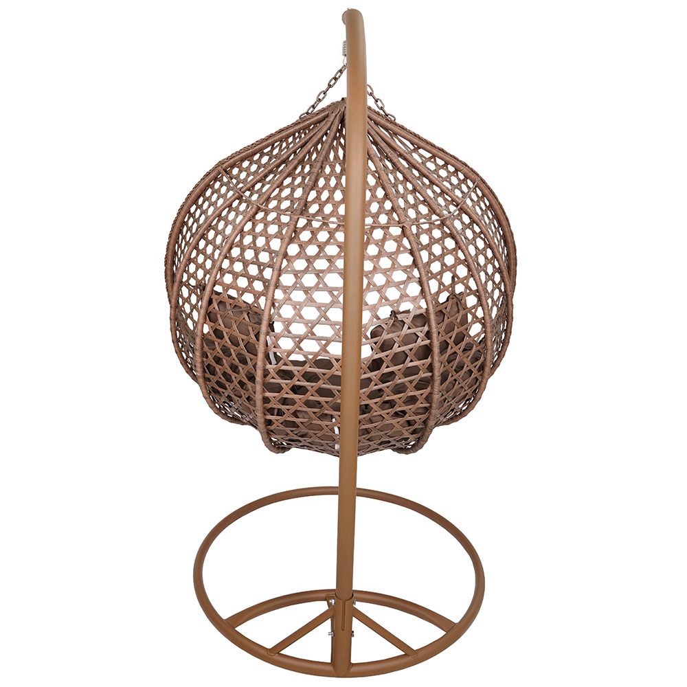 Závěsné zahradní křeslo ARUBA + hnědé polstrování v ceně