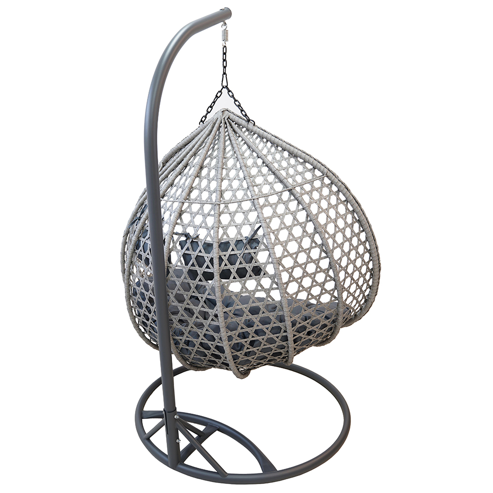 Závěsné zahradní křeslo ARUBA + šedé polstrování v ceně