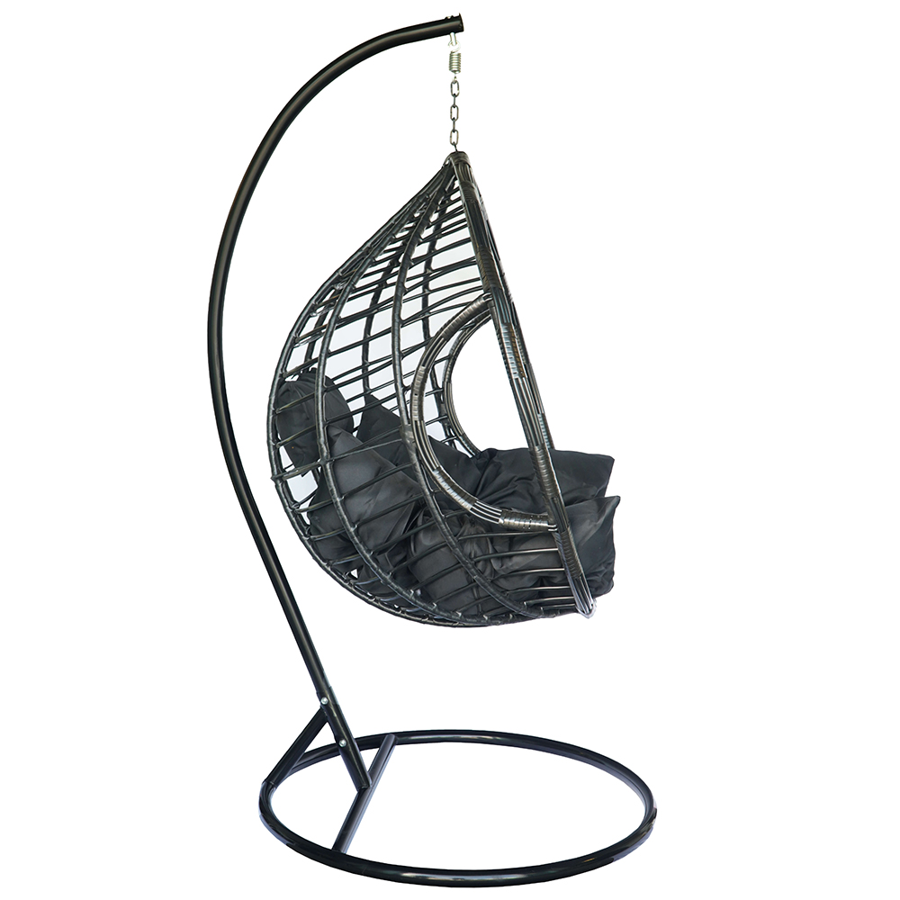 Závěsné zahradní křeslo DOMINIKANA + černé polstrování v ceně