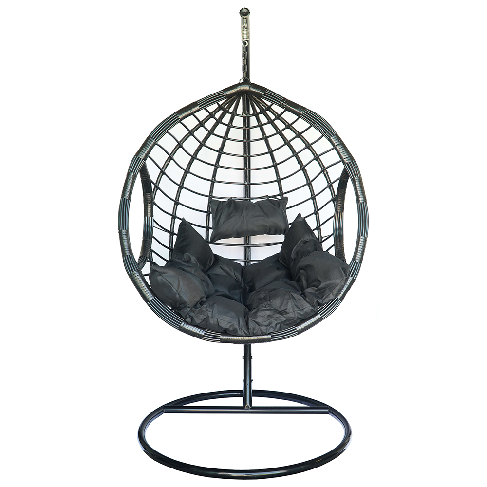 Závěsné zahradní křeslo DOMINIKANA + černé polstrování v ceně