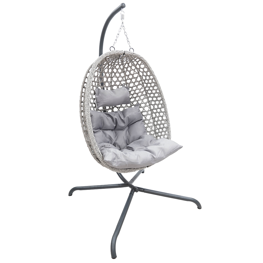 Závěsné zahradní křeslo LIMONE + šedé polstrování v ceně