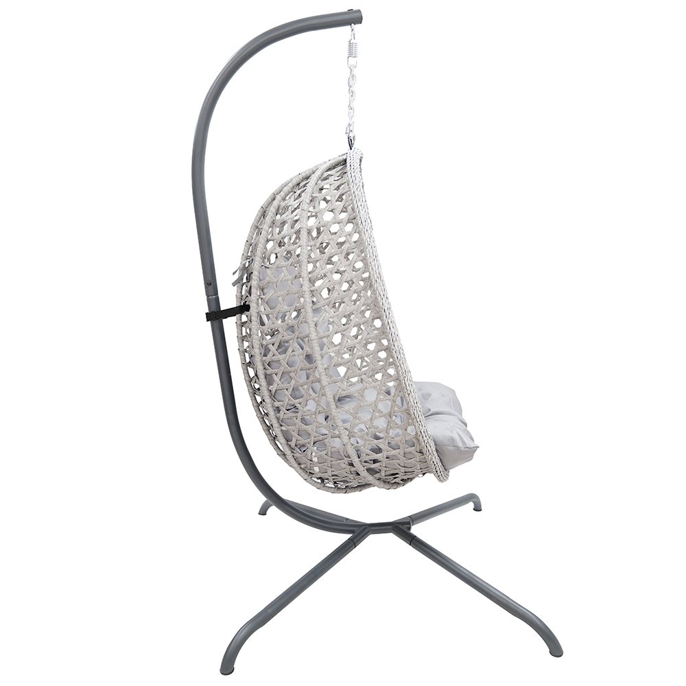 Závěsné zahradní křeslo LIMONE + šedé polstrování v ceně