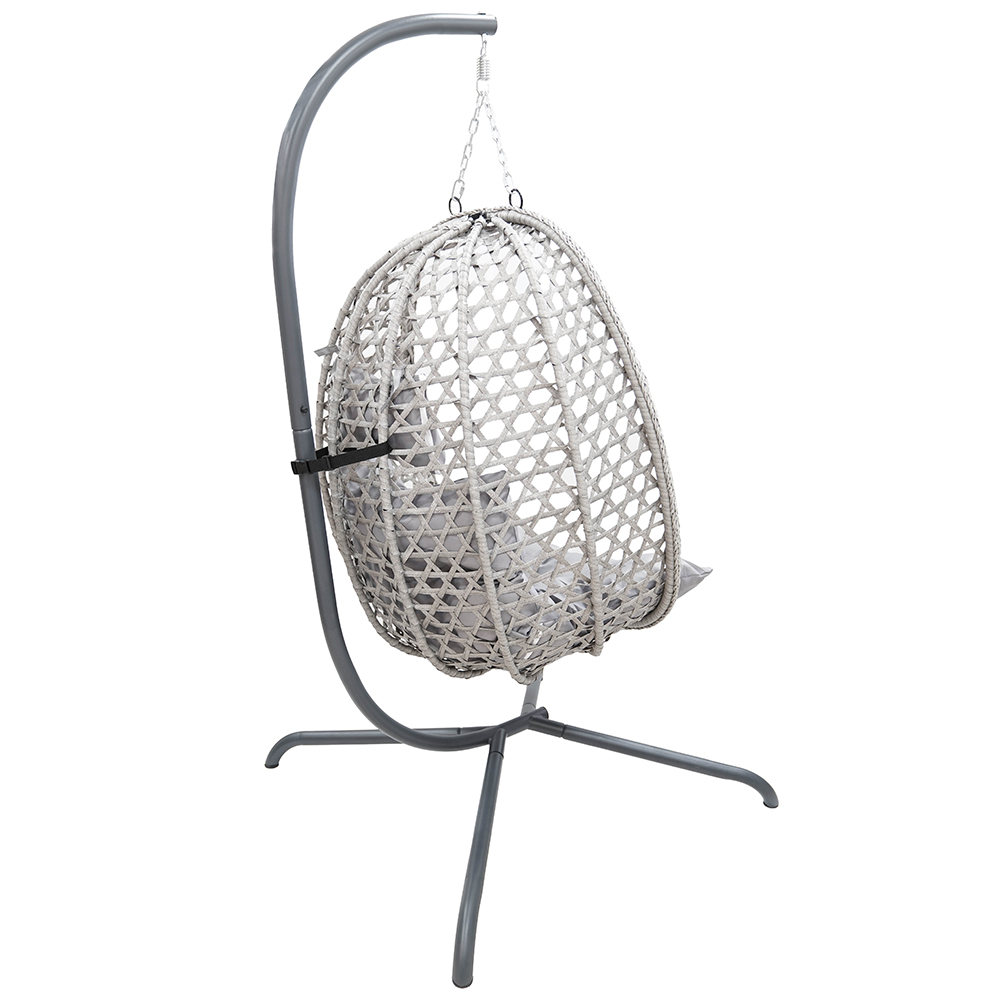 Závěsné zahradní křeslo LIMONE + šedé polstrování v ceně