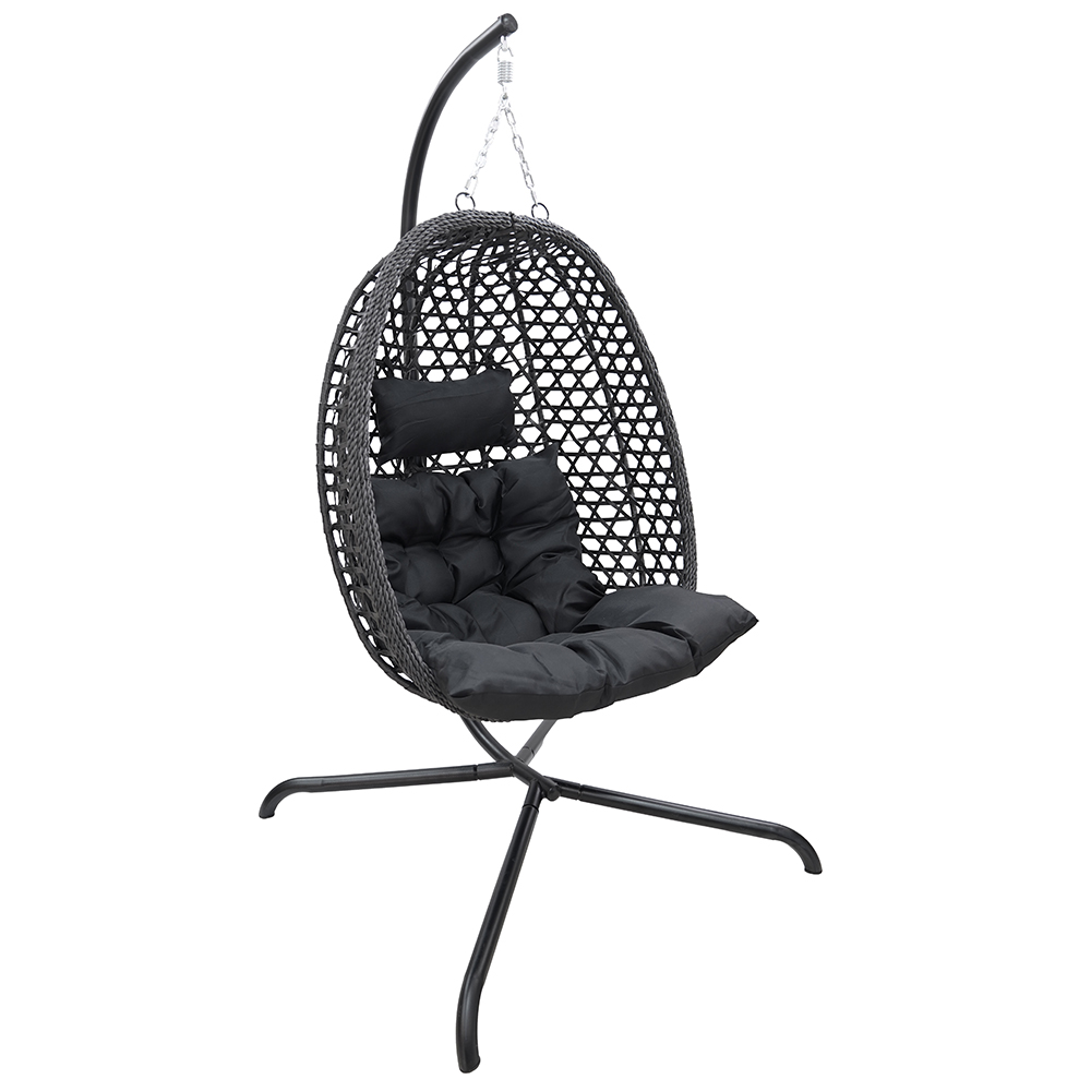Závěsné zahradní křeslo LIMONE + černé polstrování v ceně