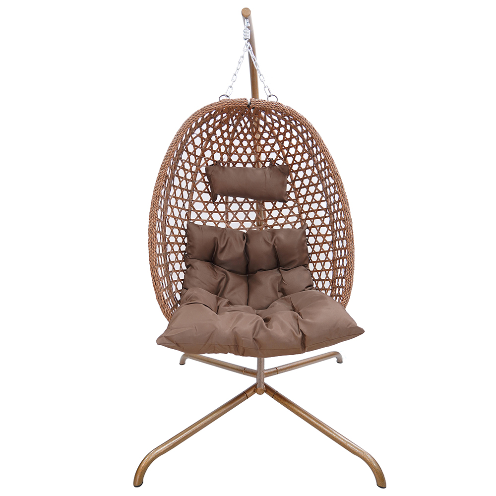 Závěsné zahradní křeslo LIMONE + hnědé polstrování v ceně