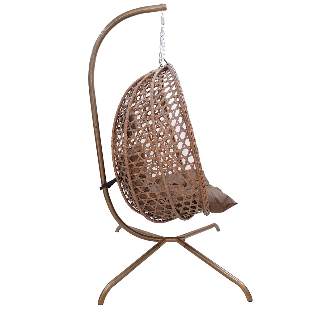 Závěsné zahradní křeslo LIMONE + hnědé polstrování v ceně