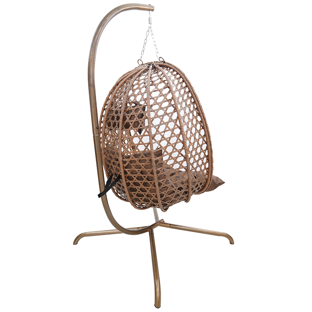 Závěsné zahradní křeslo LIMONE + hnědé polstrování v ceně