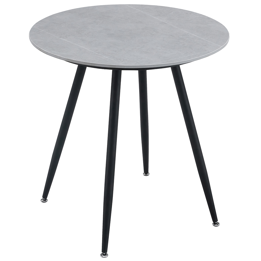 Zahradní kulatý stůl MELODY ⌀ 70 x 71 cm | šedá/černá