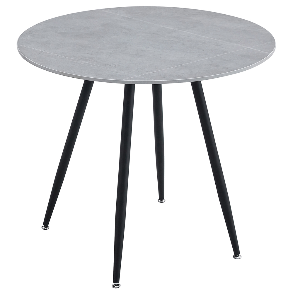 Zahradní kulatý stůl MELODY ⌀ 80 x 71 cm | šedá/černá