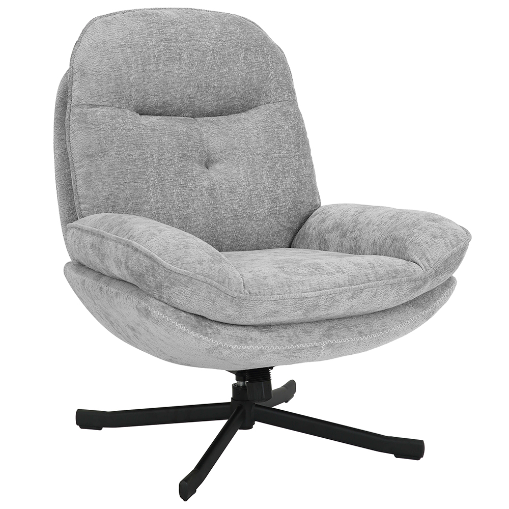 Otočné relaxační křeslo KARMEN | světle šedá