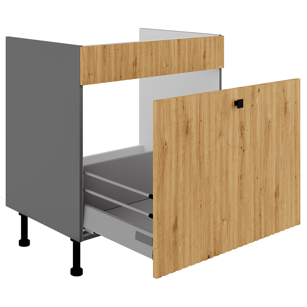 AVARANT sa | dolní skříňka 80ZL 1S na dřez | 80 cm | PREMIUM BOX | šedá/artisan