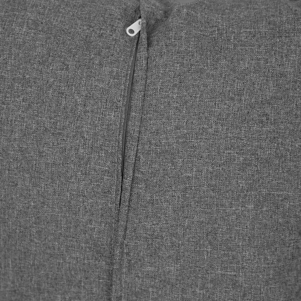 Zahradní sestava MAME A | 1x stůl MELODY ⌀ 60 x 71 cm + 1x židle MADERA s polstrováním | šedá/černá