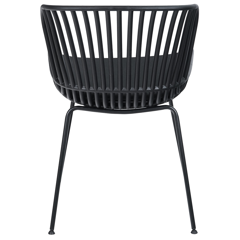 Zahradní židle INDIANA | černá | podsedák v ceně