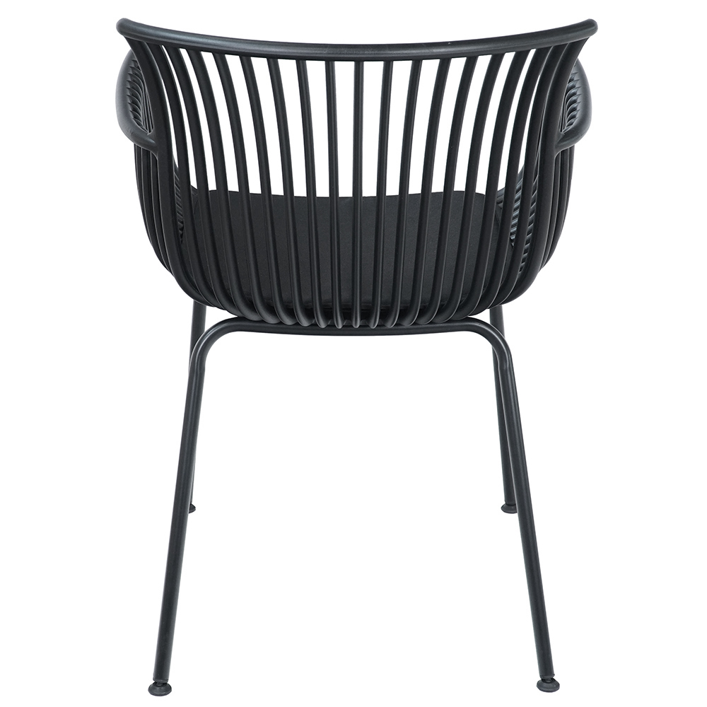 Zahradní židle DAKOTA | černá | podsedák v ceně