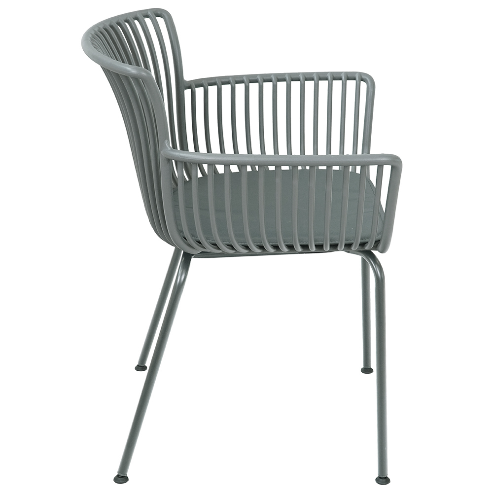 Zahradní židle DAKOTA | šedá | podsedák v ceně