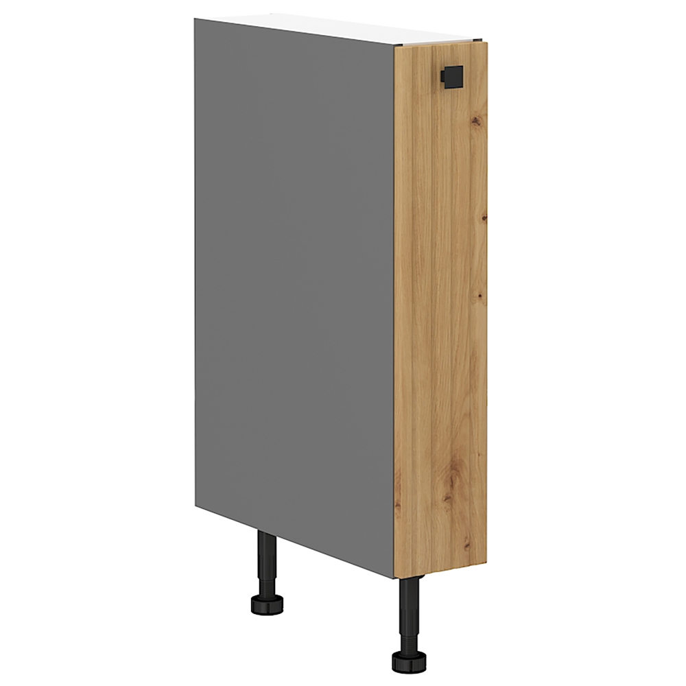 AVARANT sa | dolní skříňka 15D CARGO BB s výsuvným regálem | 15 cm | 3D povrch | šedá/artisan