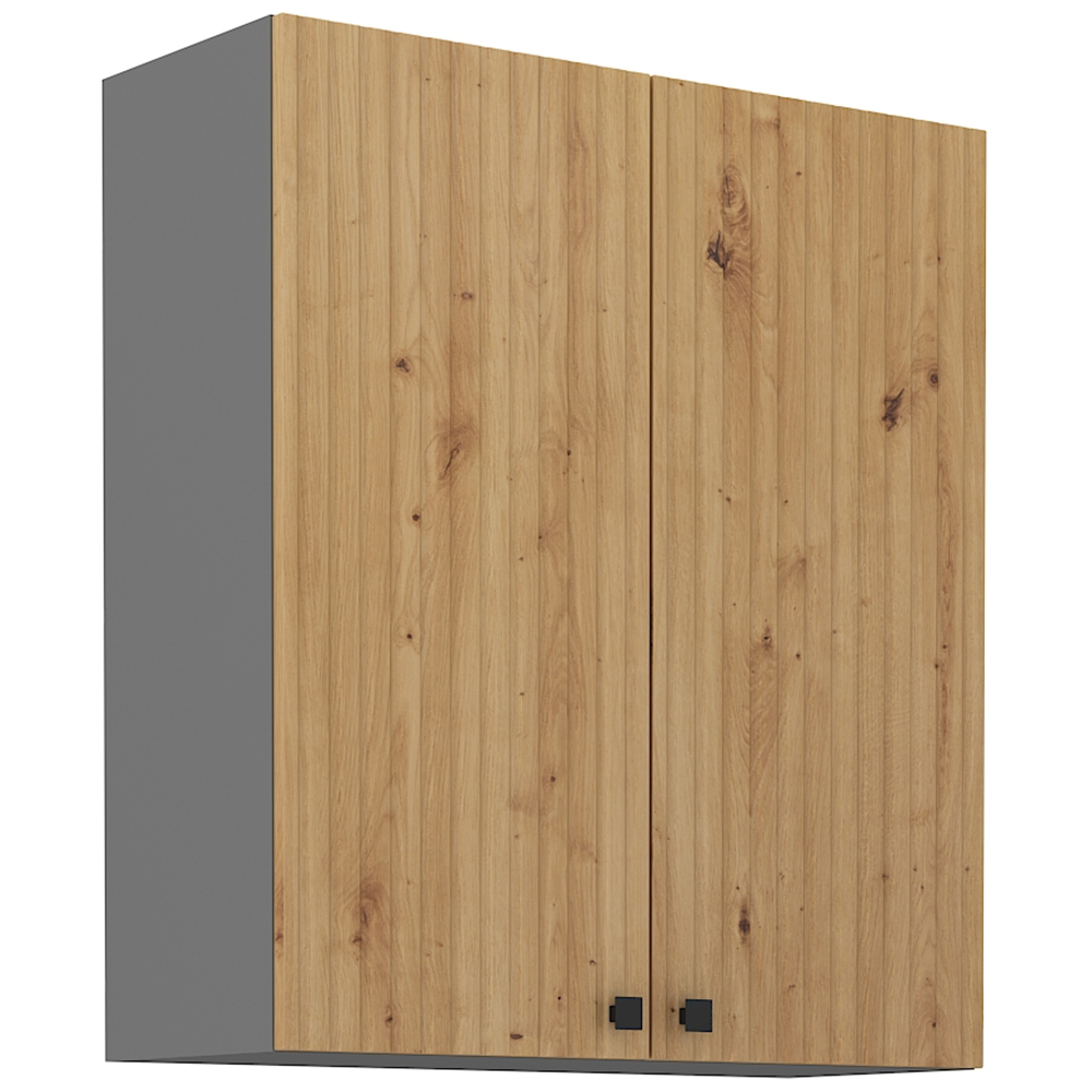AVARANT sa | horní skříňka 80 G-90 2F | 80 cm | VYSOKÁ | 3D povrch | šedá/artisan