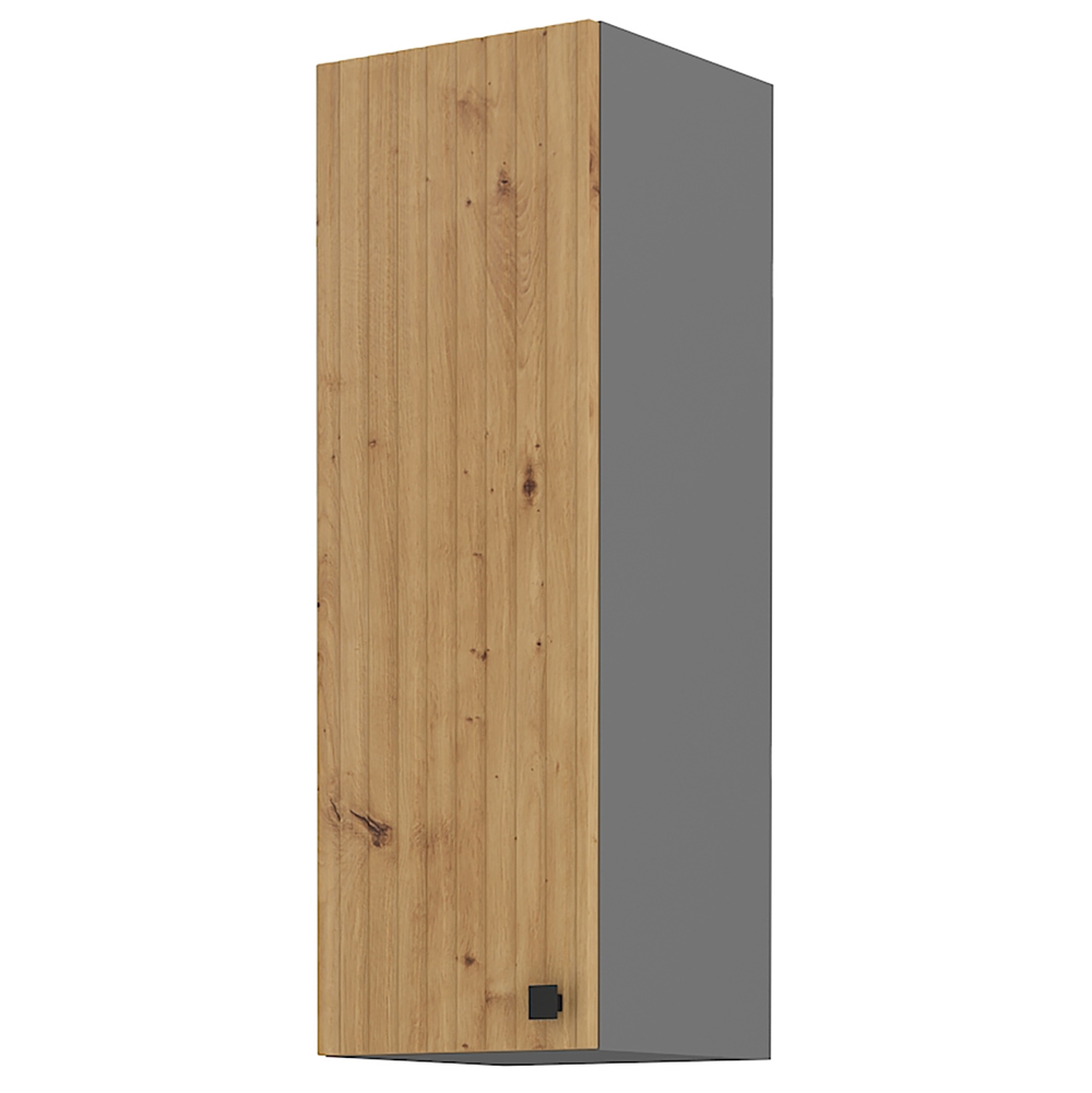 AVARANT sa | horní skříňka 30 G-90 1F | 30 cm | VYSOKÁ | 3D povrch | šedá/artisan