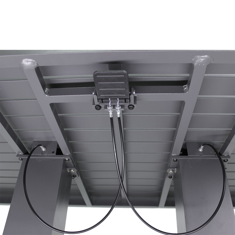 Zahradní sestava k sezení KAVANO | stůl + rohová sedačka + taburet | hliník/šedá | polstry v ceně | ALM9422