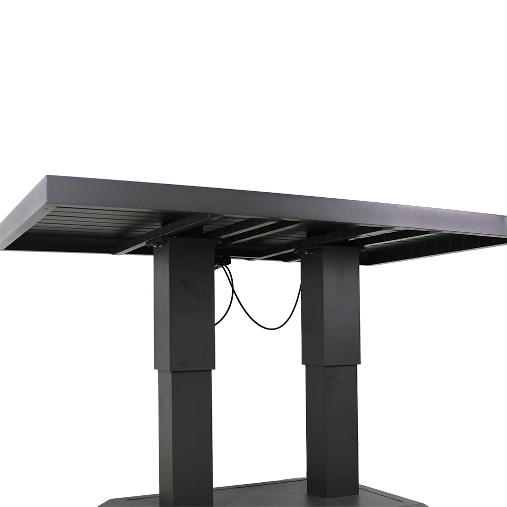 Zahradní sestava k sezení KAVANO | stůl + rohová sedačka + taburet | hliník/šedá | polstry v ceně | ALM9422