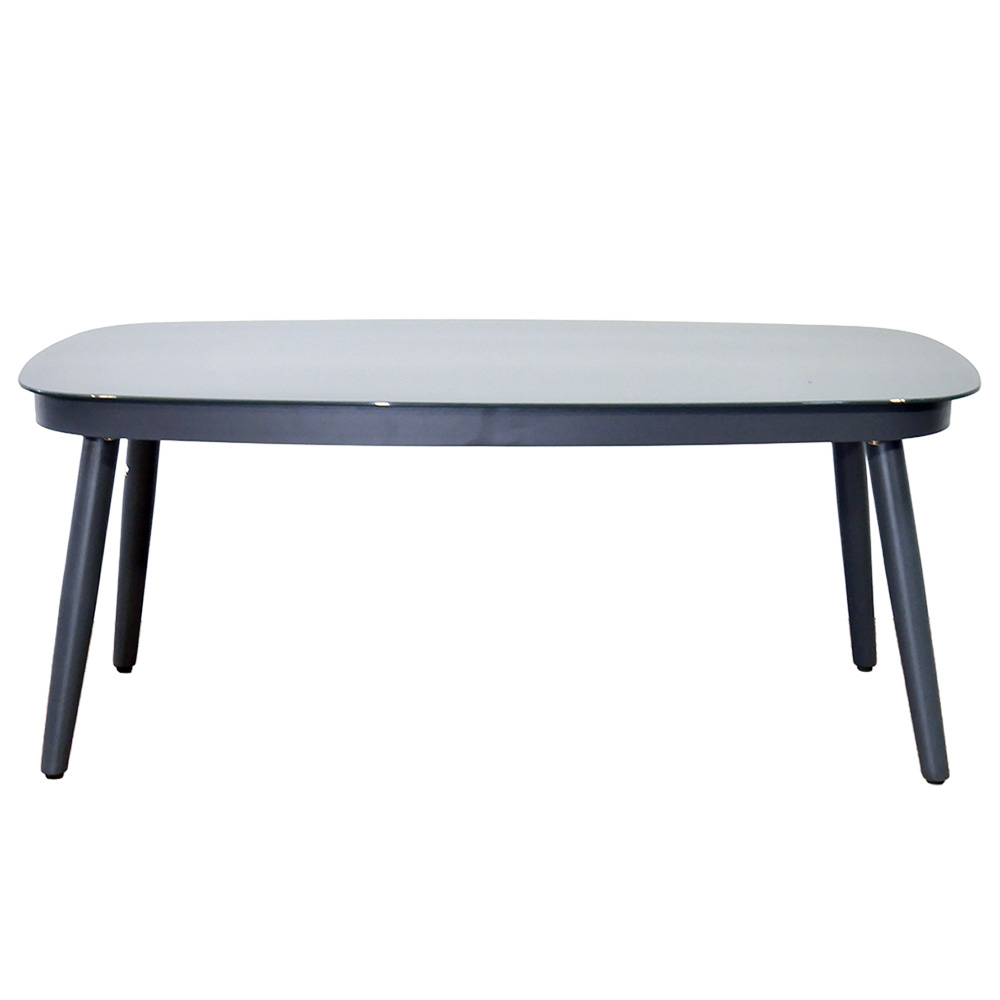 Zahradní sestava k sezení VAREMO | stolek + pohovka + 2 křeslo | šedá/hliník | polstrování v ceně | ALM8151