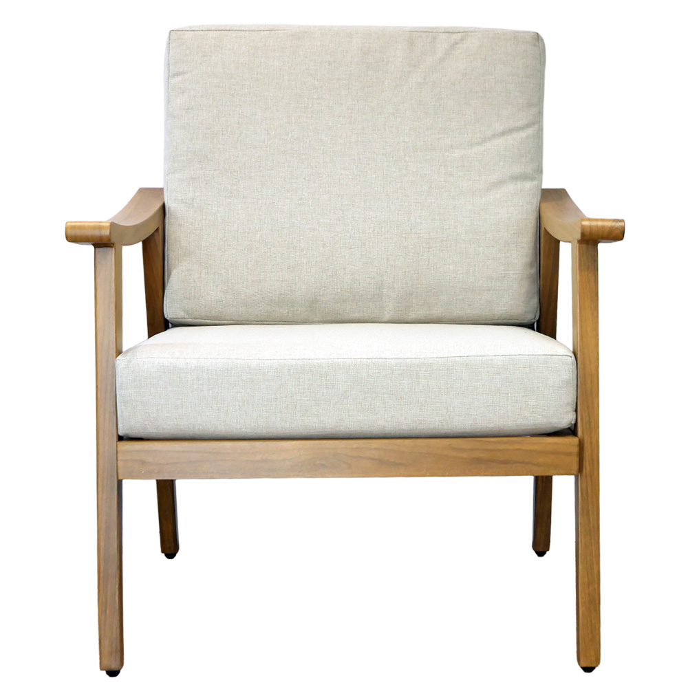 Zahradní sestava k sezení TIRANA | stolek + pohovka + 2 křeslo | béžová/hliník | polstrování v ceně | ALM9538