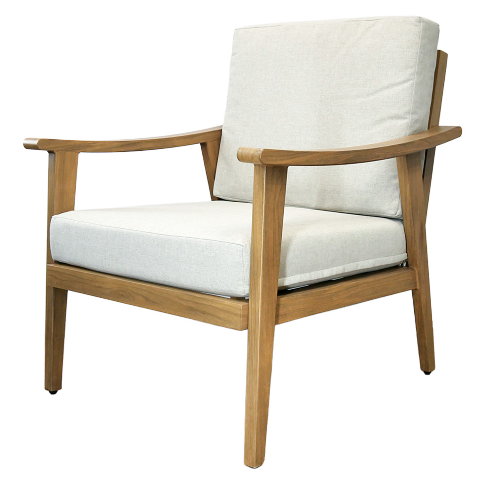 Zahradní sestava k sezení TIRANA | stolek + pohovka + 2 křeslo | béžová/hliník | polstrování v ceně | ALM9538