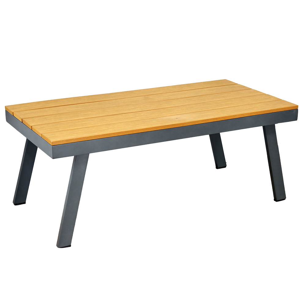 Zahradní sestava k sezení LUBLANA | stolek + pohovka + 2 křeslo | šedá/hliník | polstrování v ceně | ALM9545