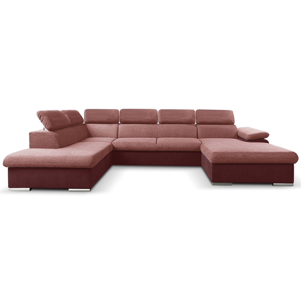 Sedací souprava COOL II | 220x343x191 cm | rozkládací + 2x úložný prostor | PRAVÁ | vínová 17/26