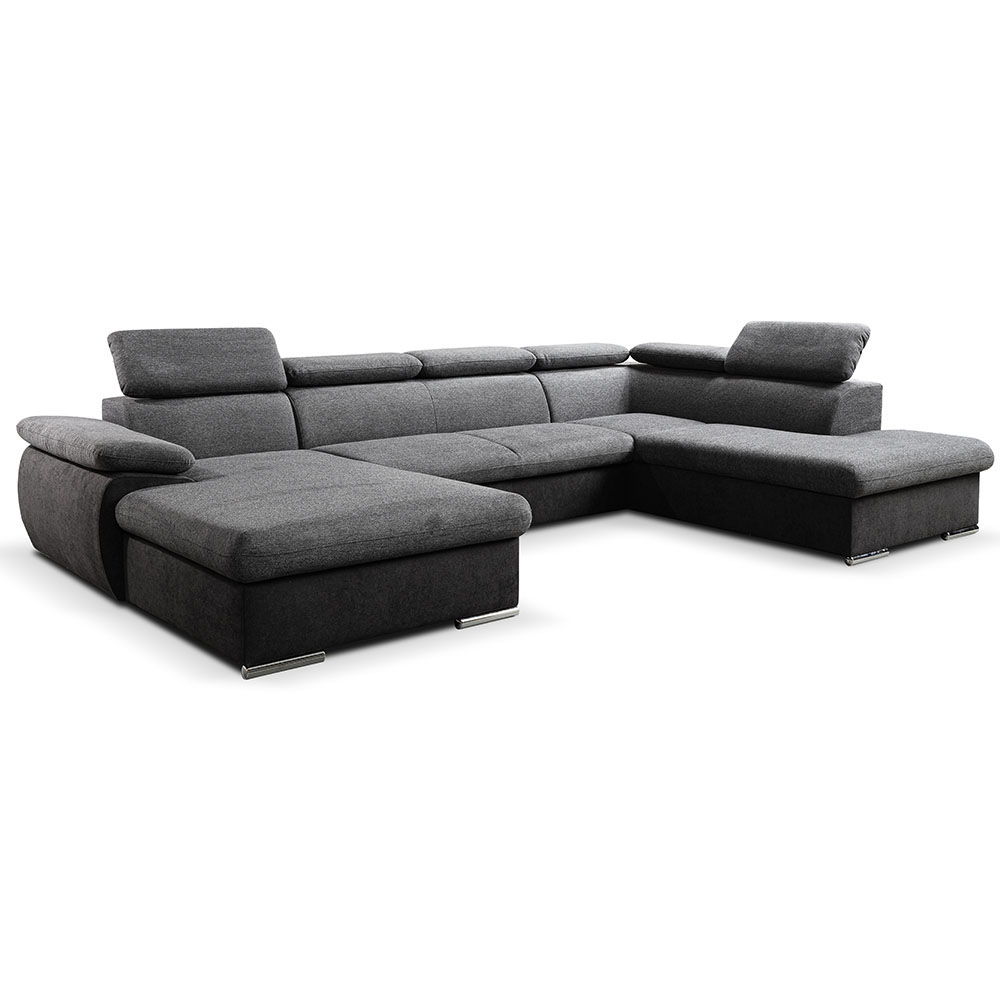 Sedací souprava COOL II | 191x343x220 cm | rozkládací + 2x úložný prostor | LEVÁ | tyrkysová 12/24