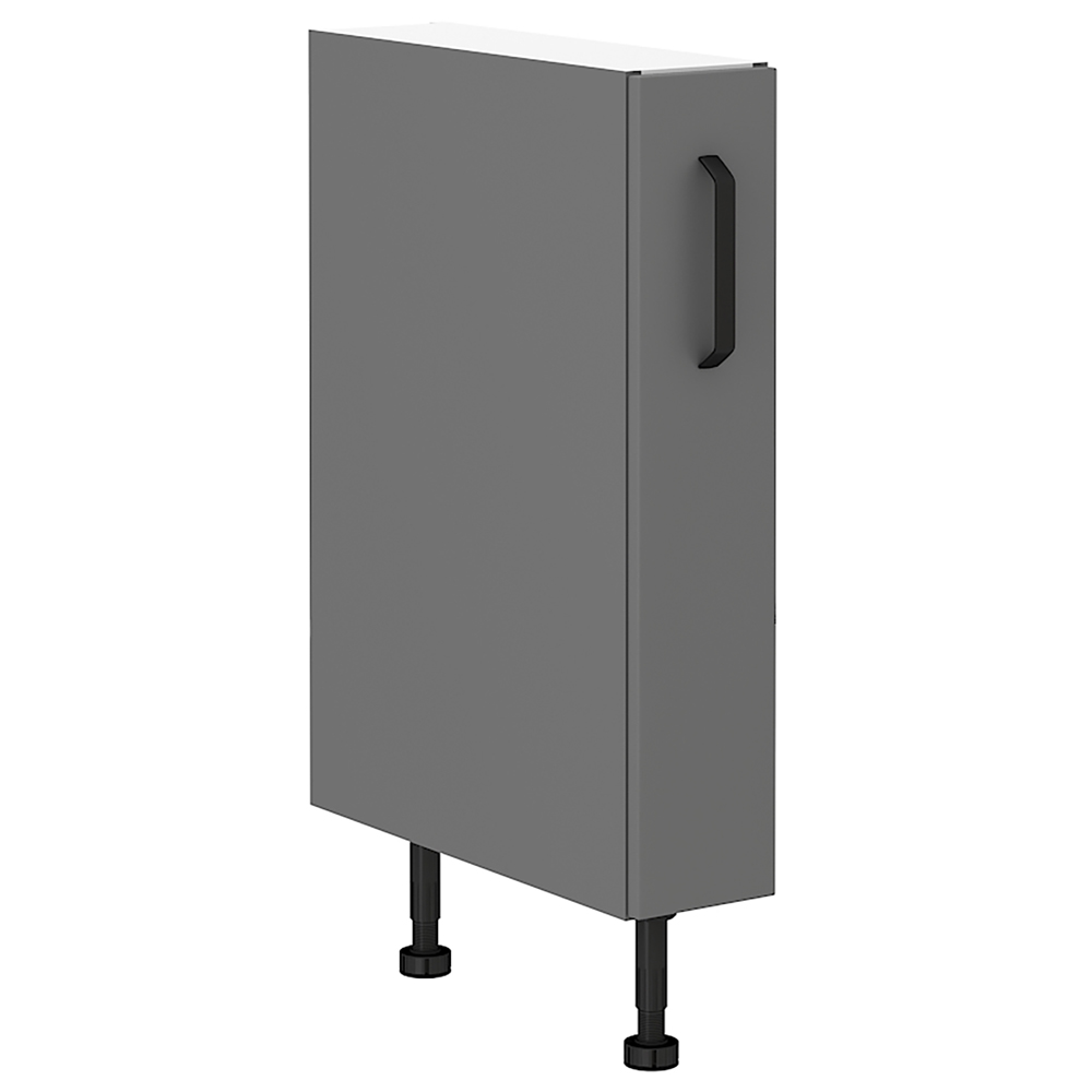 NESSANT se | dolní skříňka 15 D CARGO s výsuvnou drátěnou policí | 15 cm | šedá