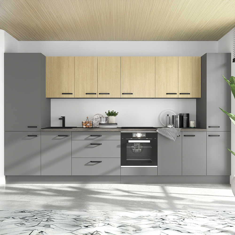 NESSANT se | vysoká skříňka 60 DPS-215 3S1F na vestavnou troubu | PREMIUM BOX | 60 cm | šedá