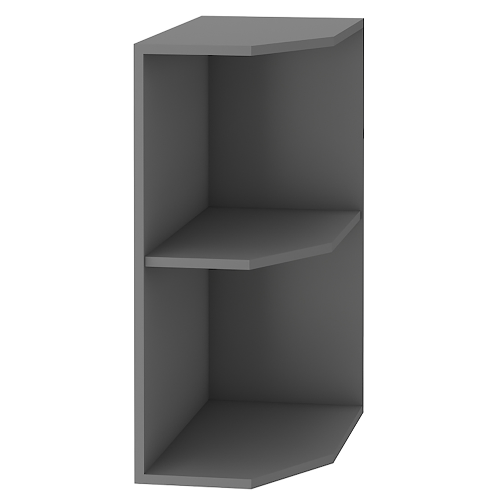 NESSANT se | dolní regál 30 D ZAK zakončovací s policemi  | 30 cm | UNI provedení | šedá