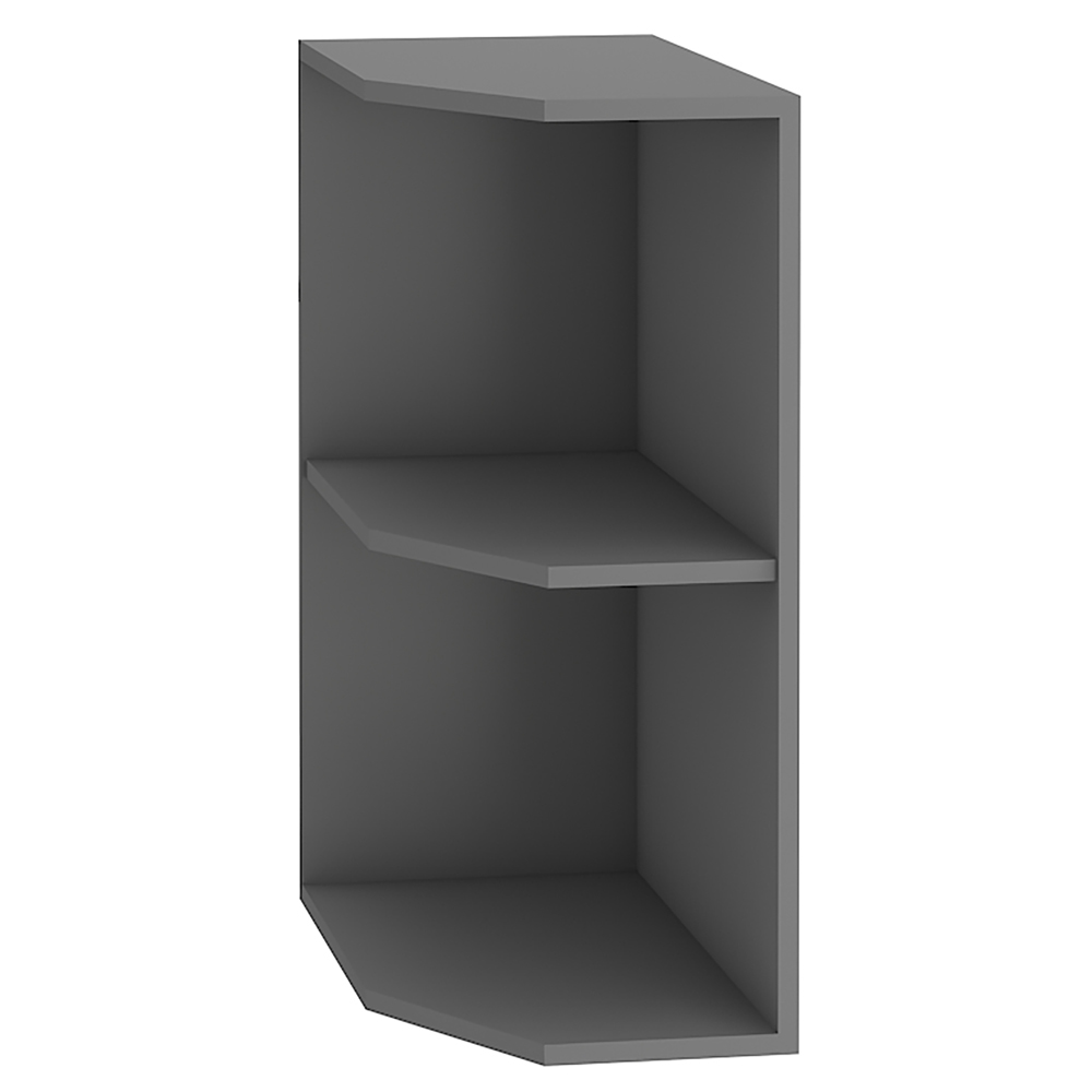 NESSANT se | dolní regál 30 D ZAK zakončovací s policemi  | 30 cm | UNI provedení | šedá