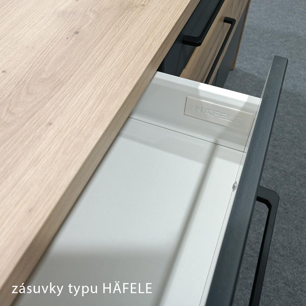 INFINITY s | horní skříňka 37G na vestavnou digestoř | 60 cm | artisan/šedá mat