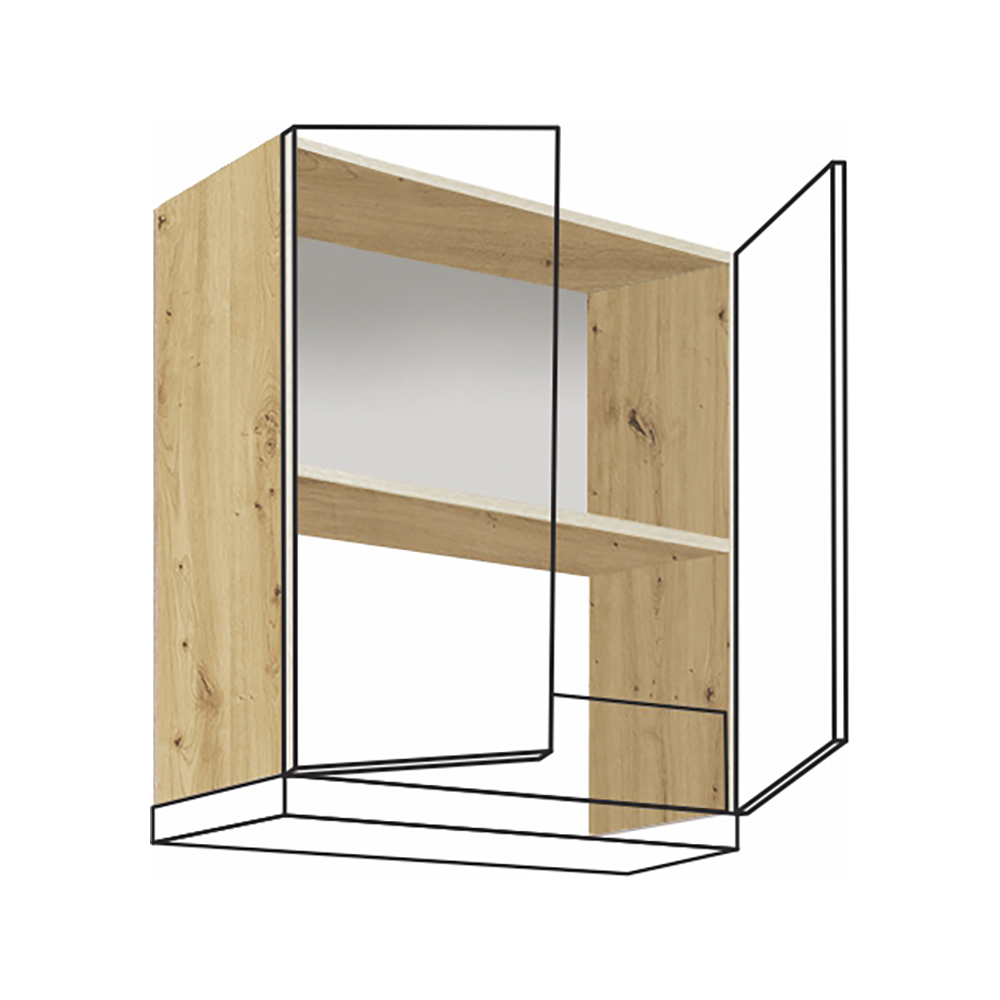 SMART b | horní skříňka SM-37G na vestavnou digestoř | 60 cm | VÝBĚR KORPUSU | bílá mat