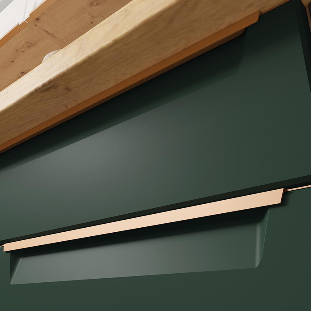 GLAMOUR z | horní skříňka GLA-53G s odkapávačem | 80 cm | zelená mat