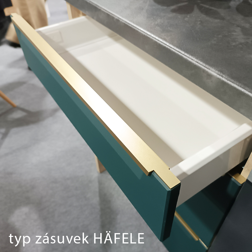 GLAMOUR z | horní skříňka GLA-53G s odkapávačem | 80 cm | zelená mat