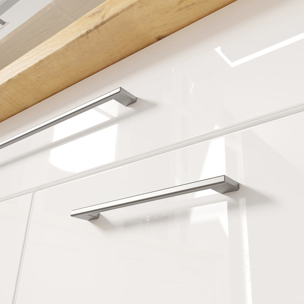 CREATIVA wh | vysoká skříňka CRE-19D potravinová | 40 cm | VÝBĚR KORPUSU a KOVÁNÍ | bílá lesk