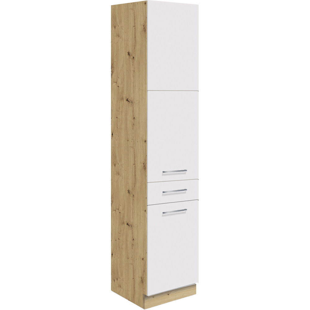 CREATIVA wh | vysoká skříňka CRE-19D potravinová | 40 cm | VÝBĚR KORPUSU a KOVÁNÍ | bílá lesk