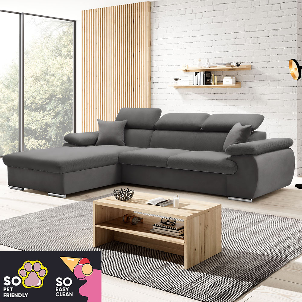 Sedací souprava COOL | 191x281 cm | rozkládací + úložný prostor | LEVÁ | LETTO 92