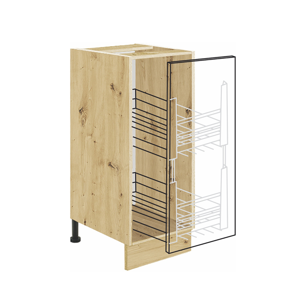 CREATIVA wh | dolní skříňka CRE-26D + CARGO koš | 30 cm | VÝBĚR KORPUSU | bílá lesk