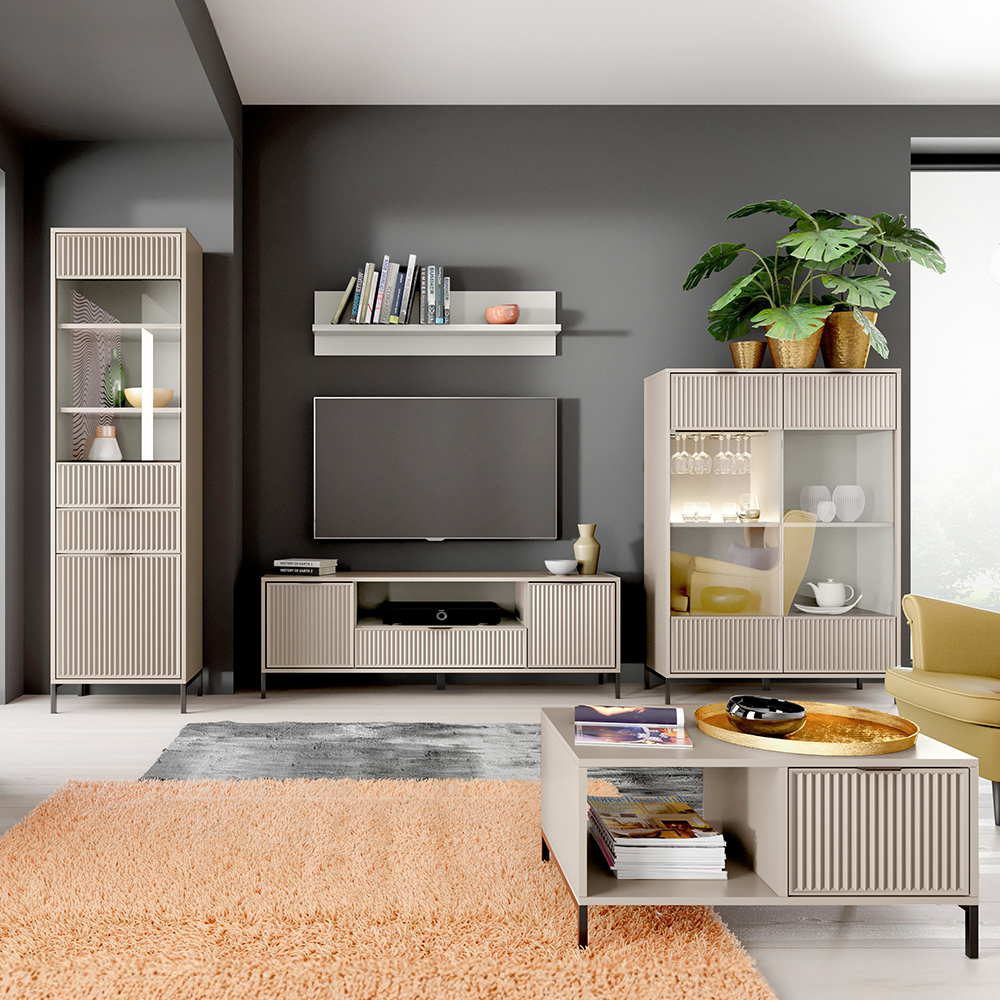 STYLES k | TV stolek LS-4 | 165 cm | 3D povrch | kašmír