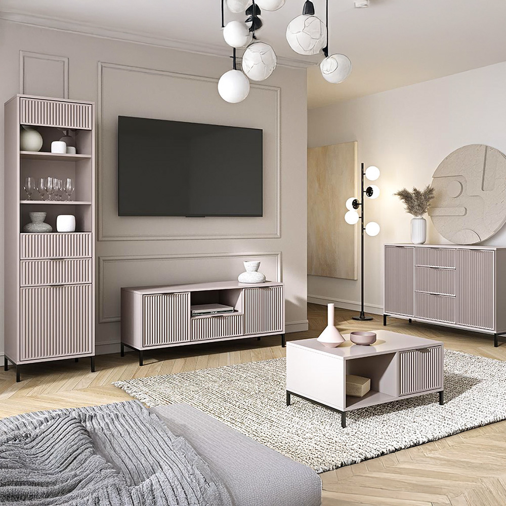 STYLES k | obdélníkový konferenční stolek LS-6 | 90x58 cm | 3D povrch | kašmír