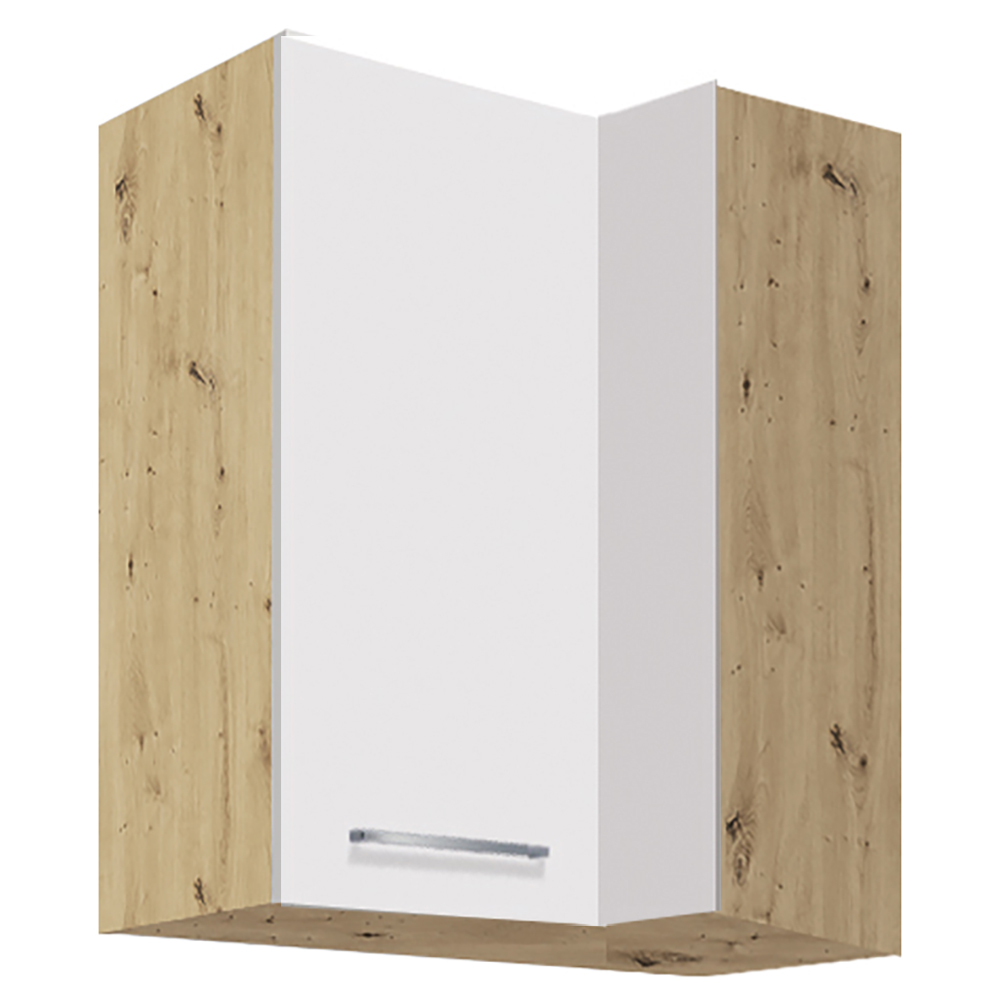 CREATIVA wh | horní skříňka CRE-44G rohová | 70x40 cm | VÝBĚR KORPUSU | bílá lesk